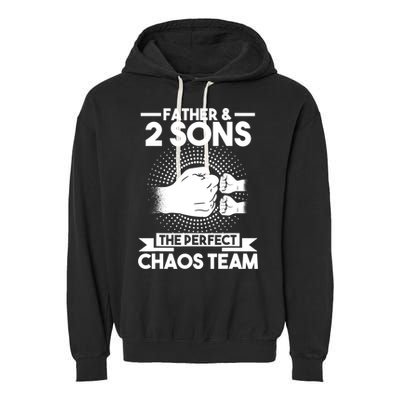 Father & 2 Sons The perfect chaos team Father Garment-Dyed Fleece Hoodie