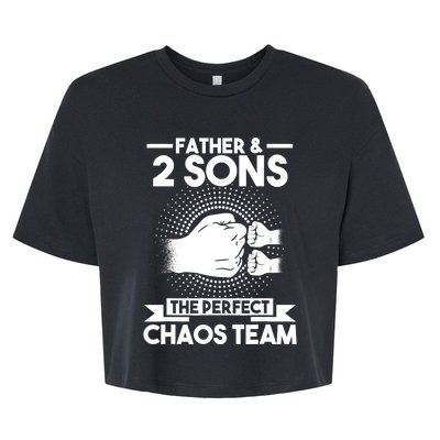 Father & 2 Sons The perfect chaos team Father Bella+Canvas Jersey Crop Tee