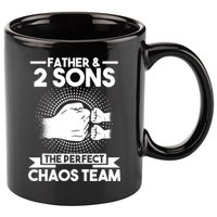 Father & 2 Sons The perfect chaos team Father 11oz C Handle Ceramic Mug