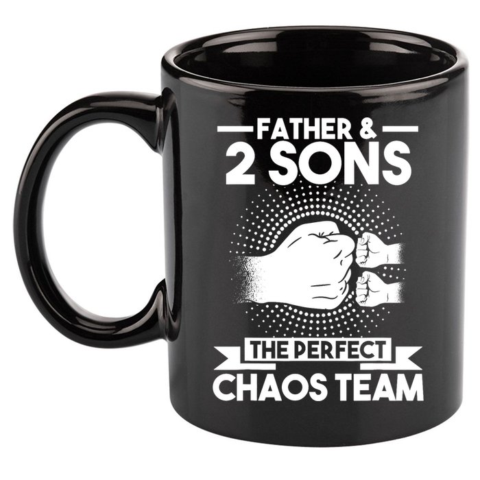 Father & 2 Sons The perfect chaos team Father 11oz C Handle Ceramic Mug