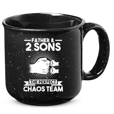 Father & 2 Sons The perfect chaos team Father 15oz Campfire Ceramic Mug