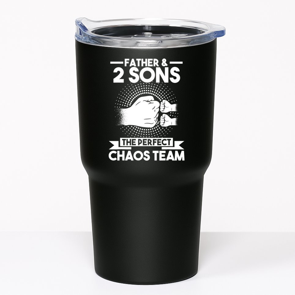 Father & 2 Sons The perfect chaos team Father Tumbler