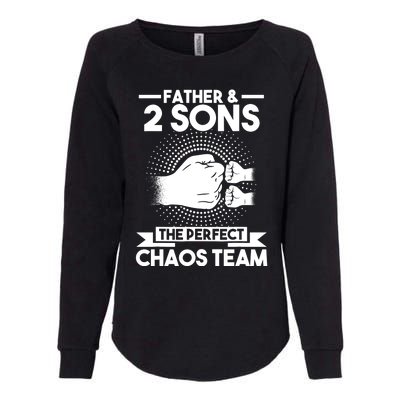 Father & 2 Sons The perfect chaos team Father Womens California Wash Sweatshirt