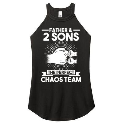 Father & 2 Sons The perfect chaos team Father Women's Perfect Tri Rocker Tank