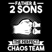 Father & 2 Sons The perfect chaos team Father Wool Snapback Cap