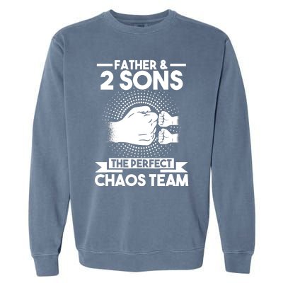 Father & 2 Sons The perfect chaos team Father Garment-Dyed Sweatshirt