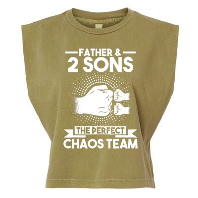 Father & 2 Sons The perfect chaos team Father Garment-Dyed Women's Muscle Tee