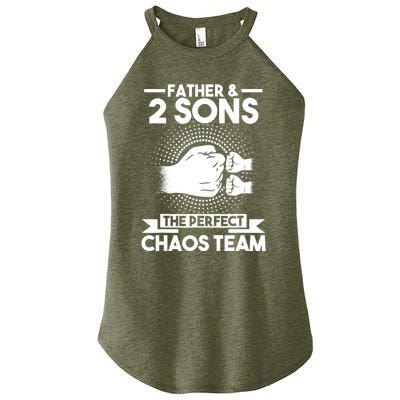 Father & 2 Sons The perfect chaos team Father Women's Perfect Tri Rocker Tank