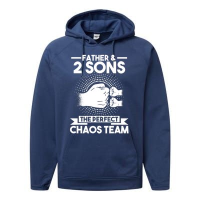 Father & 2 Sons The perfect chaos team Father Performance Fleece Hoodie