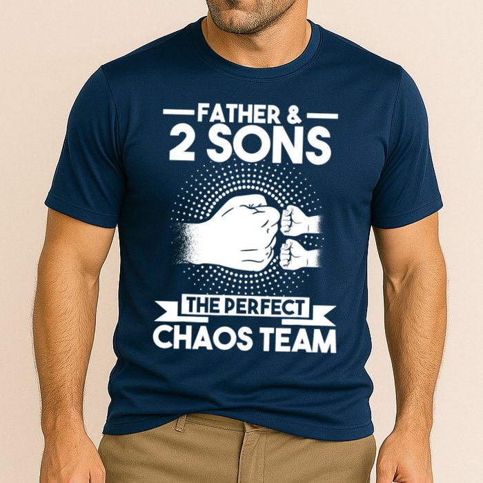 Father & 2 Sons The perfect chaos team Father Performance Shirt