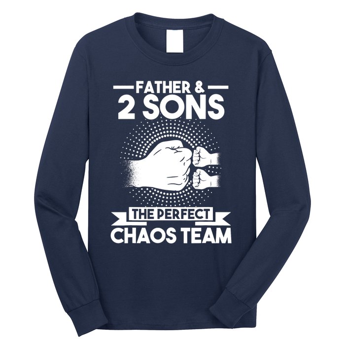 Father & 2 Sons The perfect chaos team Father Long Sleeve Shirt