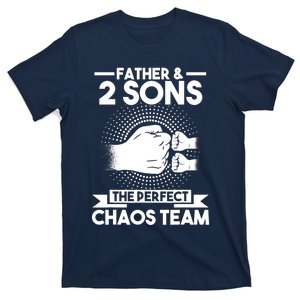 Father & 2 Sons The perfect chaos team Father T-Shirt