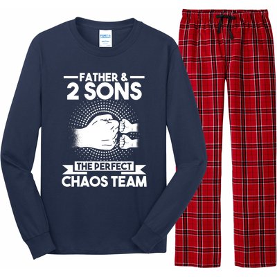 Father & 2 Sons The perfect chaos team Father Long Sleeve Pajama Set