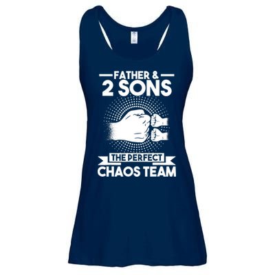 Father & 2 Sons The perfect chaos team Father Ladies Essential Flowy Tank