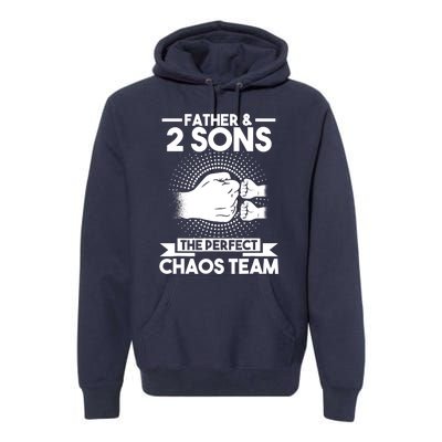 Father & 2 Sons The perfect chaos team Father Premium Hoodie