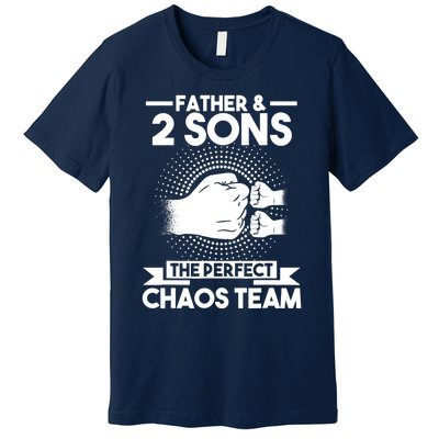 Father & 2 Sons The perfect chaos team Father Premium T-Shirt