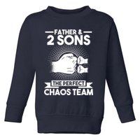 Father & 2 Sons The perfect chaos team Father Toddler Sweatshirt