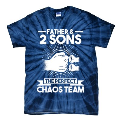 Father & 2 Sons The perfect chaos team Father Tie-Dye T-Shirt