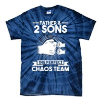 Father & 2 Sons The perfect chaos team Father Tie-Dye T-Shirt