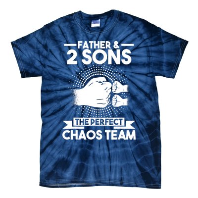 Father & 2 Sons The perfect chaos team Father Tie-Dye T-Shirt