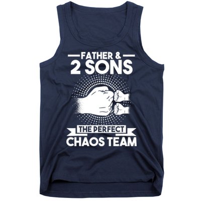Father & 2 Sons The perfect chaos team Father Tank Top