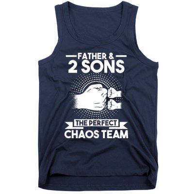 Father & 2 Sons The perfect chaos team Father Tank Top