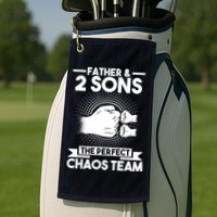 Father & 2 Sons The perfect chaos team Father Golf Towel