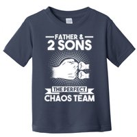 Father & 2 Sons The perfect chaos team Father Toddler T-Shirt