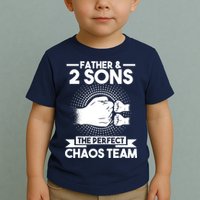 Father & 2 Sons The perfect chaos team Father Toddler T-Shirt