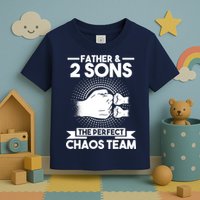 Father & 2 Sons The perfect chaos team Father Toddler T-Shirt