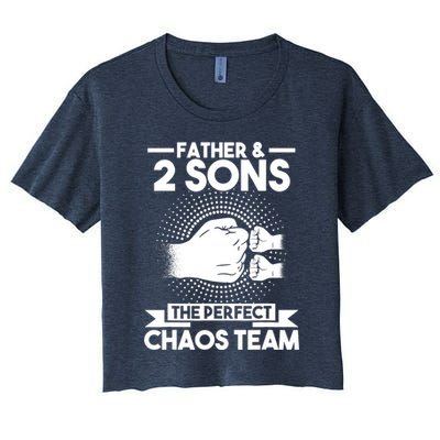 Father & 2 Sons The perfect chaos team Father Crop Top