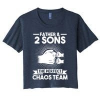 Father & 2 Sons The perfect chaos team Father Women's Crop Top Tee