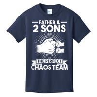 Father & 2 Sons The perfect chaos team Father Kids T-Shirt