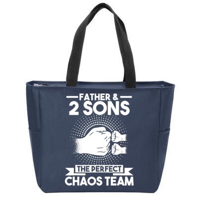 Father & 2 Sons The perfect chaos team Father Zip Tote Bag