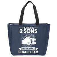 Father & 2 Sons The perfect chaos team Father Zip Tote Bag