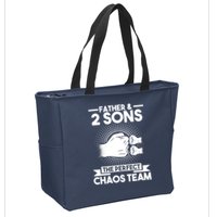 Father & 2 Sons The perfect chaos team Father Zip Tote Bag