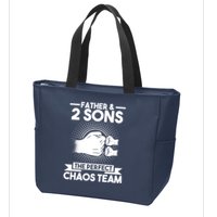 Father & 2 Sons The perfect chaos team Father Zip Tote Bag