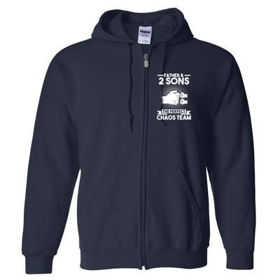Father & 2 Sons The perfect chaos team Father Full Zip Hoodie
