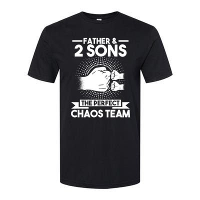 Father & 2 Sons The perfect chaos team Father Softstyle CVC T-Shirt