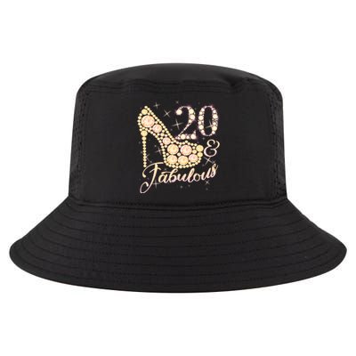 Fabulous & 20 Sparkly Heel 20th Birthday Cool Comfort Performance Bucket Hat