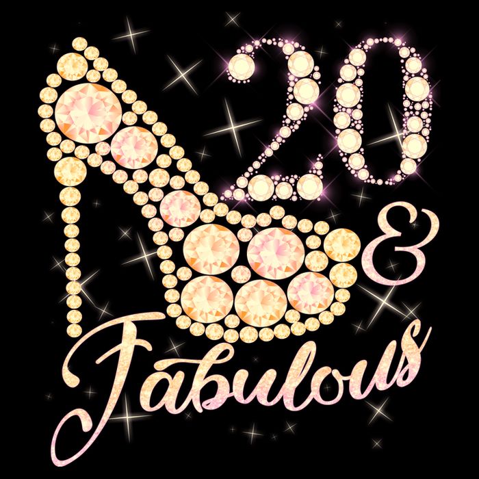 Fabulous & 20 Sparkly Heel 20th Birthday 16 in Basic Backpack