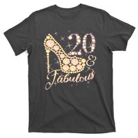 Fabulous & 20 Sparkly Heel 20th Birthday T-Shirt