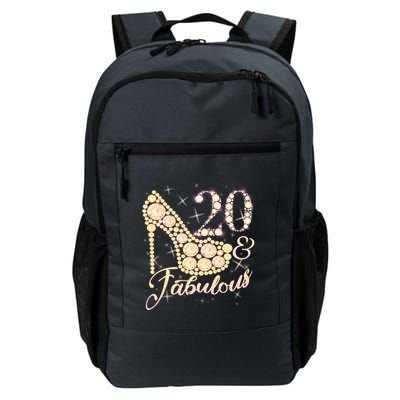 Fabulous & 20 Sparkly Heel 20th Birthday Backpack