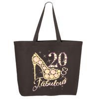 Fabulous & 20 Sparkly Heel 20th Birthday 25L Jumbo Tote
