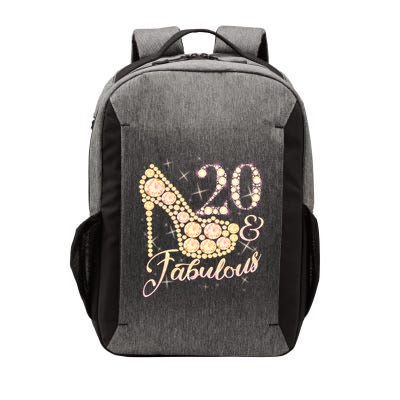 Fabulous & 20 Sparkly Heel 20th Birthday Vector Backpack