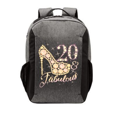 Fabulous & 20 Sparkly Heel 20th Birthday Vector Backpack