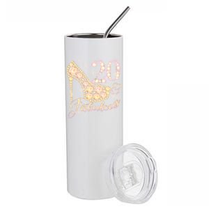 Fabulous & 20 Sparkly Heel 20th Birthday Stainless Steel Tumbler