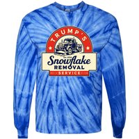 Funny 2024 TrumpS Snowflake Removal Service Trump Meaningful Gift Tie-Dye Long Sleeve Shirt