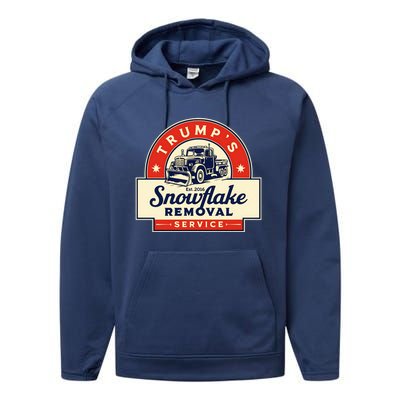 Funny 2024 TrumpS Snowflake Removal Service Trump Meaningful Gift Performance Fleece Hoodie