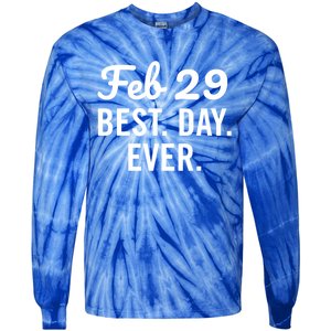 February 29 The Best Leap Day Leap Year Birthday Gift Tie-Dye Long Sleeve Shirt